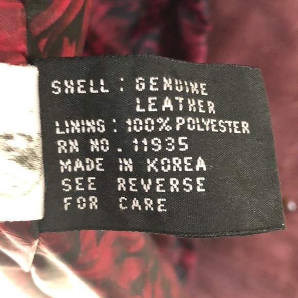 VTG Jacqueline Ferrar Genuine Leather Trench Coat size MP - Picture 11 of 16